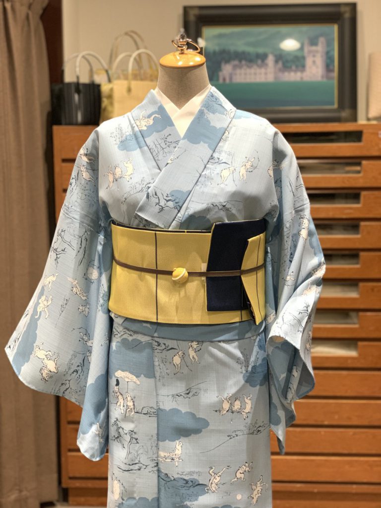 ディスプレイのゆかた ＆ OSK観劇 ＆ 結ばない帯結び | 宝塚市 花の